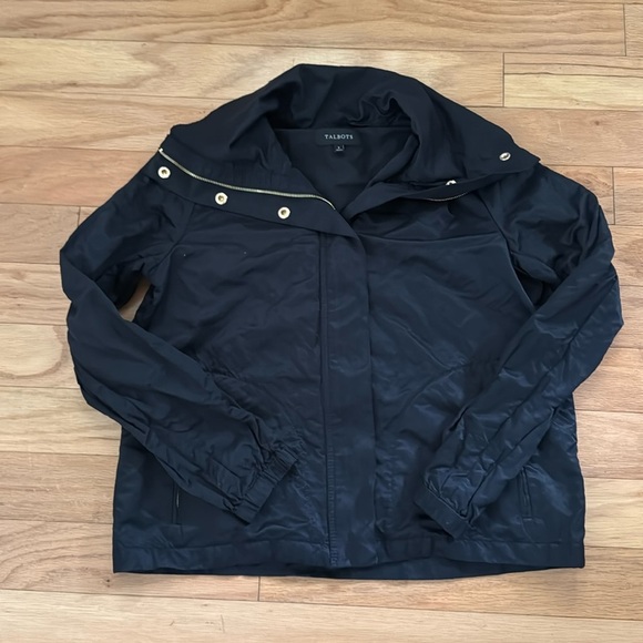 Talbots | Nylon Full Zip | Lightweight Black Jacket | size S - Picture 1 of 5